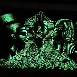 NWOT Framed Egyptian papyrus paper 📜 that glows in the dark